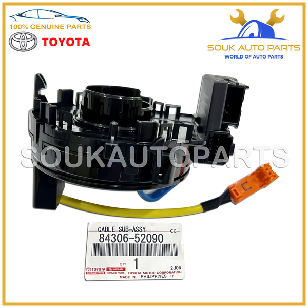 84306-52090 Genuine Toyota CABLE SUB-ASSY, SPIRAL 8430652090