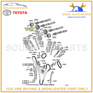 13050-31122 Genuine Toyota CAMSHAFT TIMING GEAR ASSY CAMRY LEXUS RX350 2GRFE