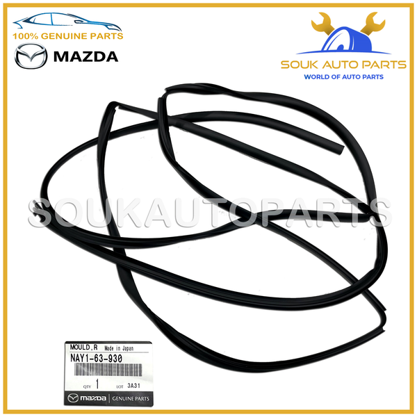 NAY1-63-930 Genuine Mazda MOULD, RR.WINDOW OEM