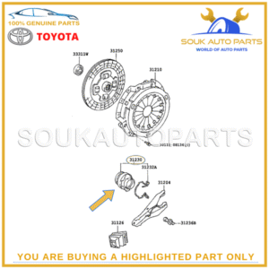 31230-60201 Genuine Toyota CLUTCH RELEASE BEARING ASSY 3123060201 OEM