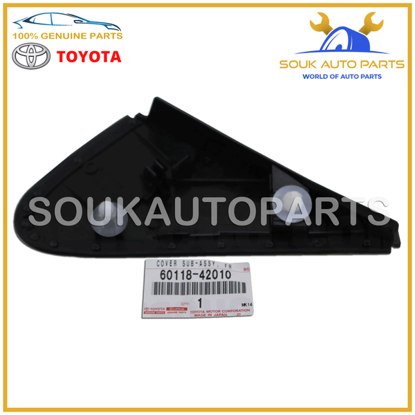 60118-42010 Genuine Toyota COVER SUB-ASSY, FRONT PILLAR, UPR LH OEM