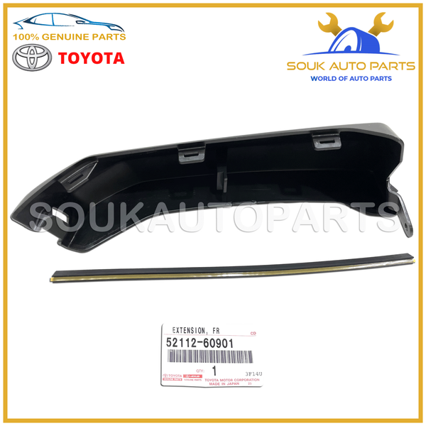 52112-60901 Genuine Toyota BAR, FRONT BUMPER, RH