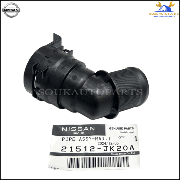 21512-JK20A Genuine Nissan PIPE ASSY-RAD,INLET 21512JK20A OEM