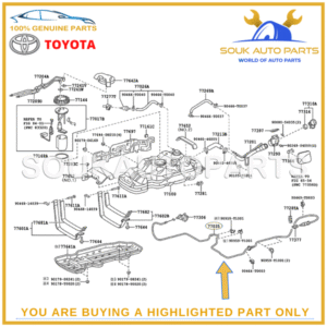77035-0K010 Genuine Toyota CABLE SUB-ASSY, FUEL LID LOCK CONTROL 770350K010 OEM