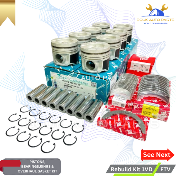 ENGINE REBUILD KIT 1VD-FTV for Toyota LAND CRUISER LX450D 4.5L DIESEL 2007-18
