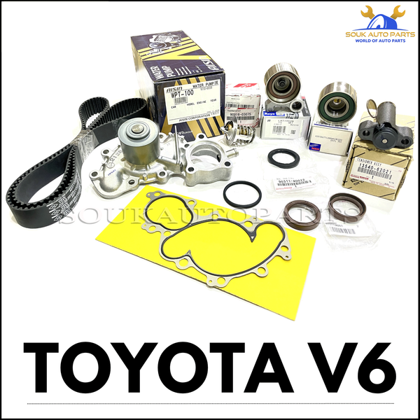 TIMING BELT WATER PUMP KIT+TENSIONER 5VZ Genuine+OEM Parts FOR V6 TRUCKS TOYOTA