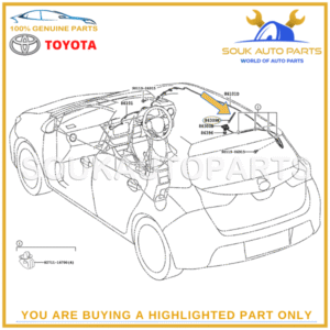 86309-47020 Genuine Toyota ANTENNA MAST 8630947020 OEM