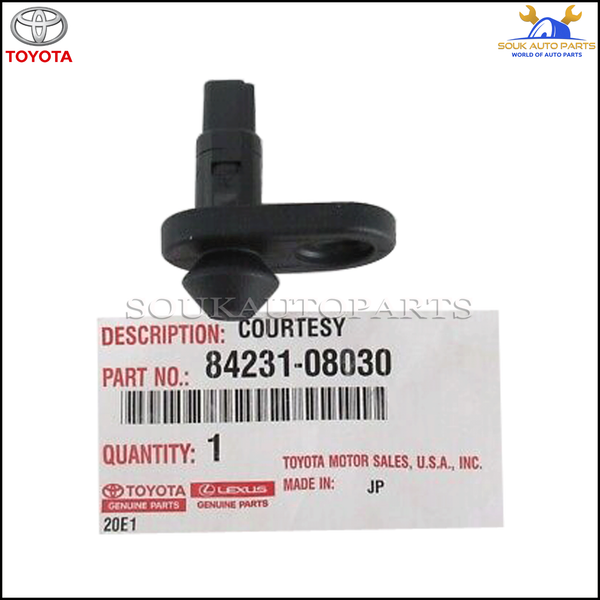 84231-08030 Genuine Toyota SWITCH ASSY, COURTESY LAMP (FOR FRONT DOOR) OEM
