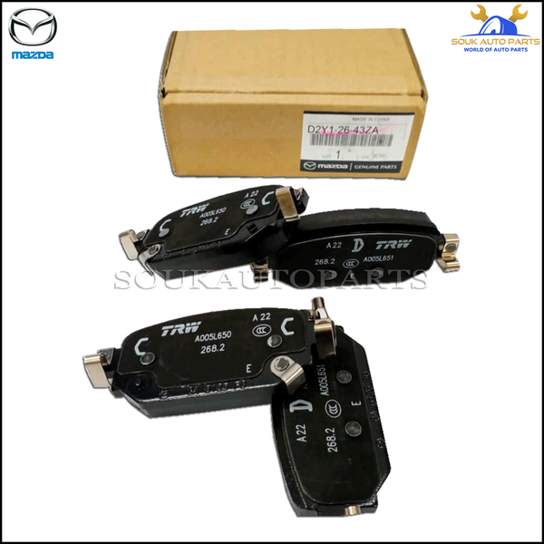 D2Y1-26-43ZA Genuine Mazda PAD SET, REAR CALIPER D2Y12643ZA OEM