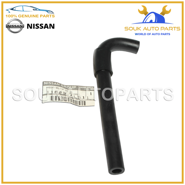 11823-AL511 Genuine Nissan HOSE-BLOW BY, A 11823AL511 OEM FX35/45 G35 M35/45