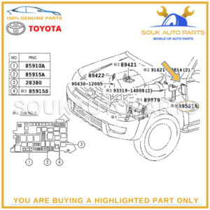 89581-34041 Genuine Toyota AIR INJECTION CONTROL DRIVER - Image 2