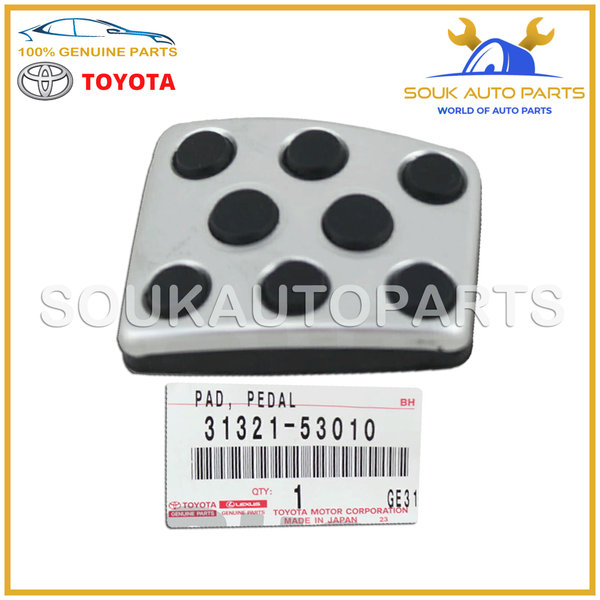 31321-53010 Genuine Toyota PAD, BRAKE PEDAL 3132153010 OEM CAMRY MARK X MR-S MR2