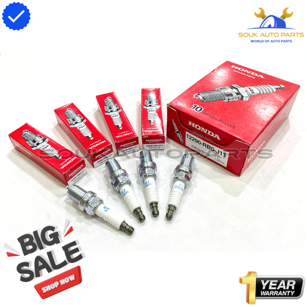 12290-RB0-J11 SPARK PLUG SET 4 PCS Iridium DIFR6D13 For Honda CR-Z 1.5L L4 12-16