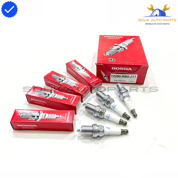 12290-RB0-J11 SPARK PLUG SET 4 PCS Iridium DIFR6D13 For Honda CR-Z 1.5L L4 12-16