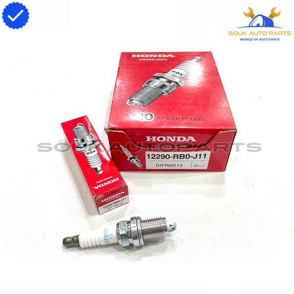 12290-RB0-J11 SPARK PLUG SET 4 PCS Iridium DIFR6D13 For Honda CR-Z 1.5L L4 12-16