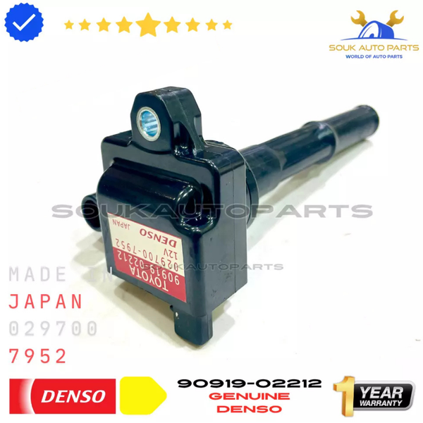 90919-02212 IGNITION COIL 5VZ For Toyota TACOMA TUNDRA T100 3.4Ltr V6 OEM Denso