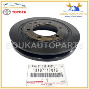13407-17010 Genuine Toyota CRANKSHAFT PULLEY, NO.2 1340717010 OEM - Image 2