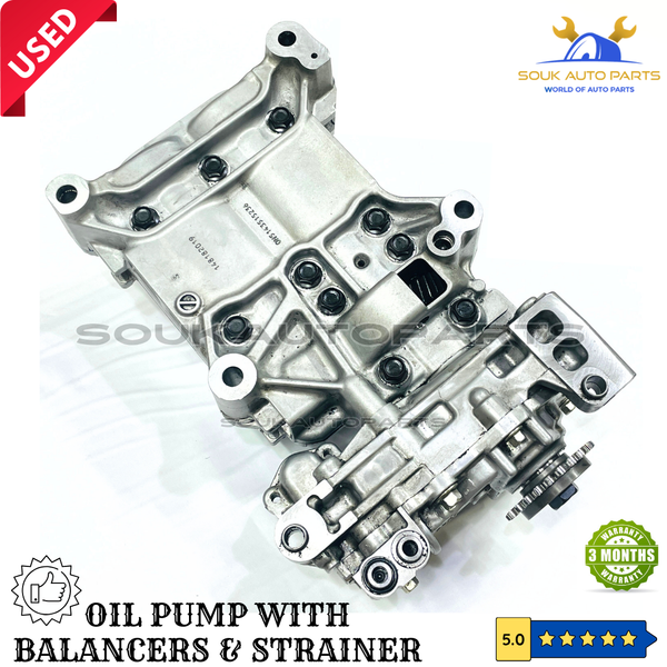 SH01117K0 OIL PUMP WITH BALANCER AXLES & STRAINER MAZDA SH01 SHY1 For MAZDA