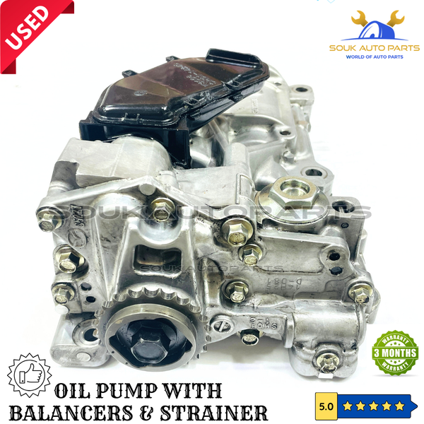 SH01117K0 OIL PUMP WITH BALANCER AXLES & STRAINER MAZDA SH01 SHY1 For MAZDA