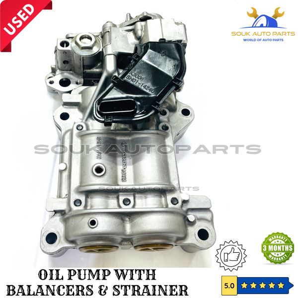 SH01117K0 OIL PUMP WITH BALANCER AXLES & STRAINER MAZDA SH01 SHY1 For MAZDA