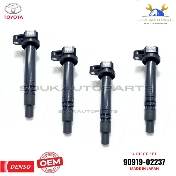 OEM Genuine Toyota IGNITION COIL SET OF 4 PCS HILUX LAND CRUISER PRADO
