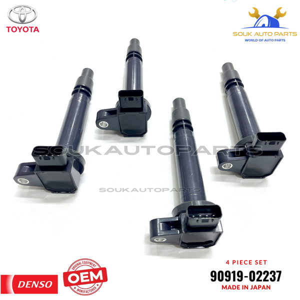 OEM Genuine Toyota IGNITION COIL SET OF 4 PCS HILUX LAND CRUISER PRADO