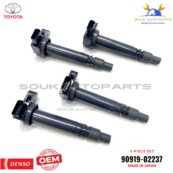 OEM Genuine Toyota IGNITION COIL SET OF 4 PCS HILUX LAND CRUISER PRADO