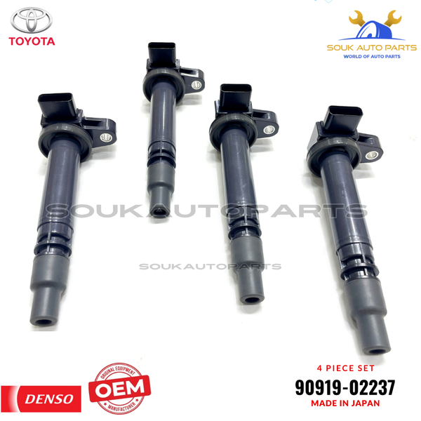 OEM Genuine Toyota IGNITION COIL SET OF 4 PCS HILUX LAND CRUISER PRADO
