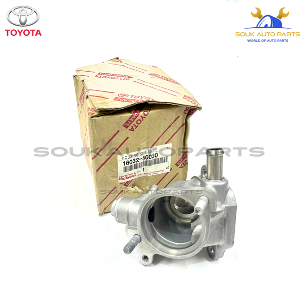 16032-50030 Genuine Toyota HOUSING, SUB-ASSY WATER INLET 1603250030 OEM