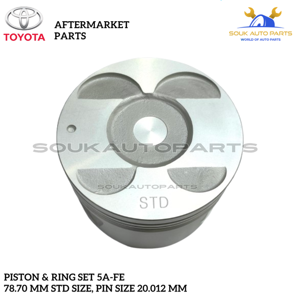 PISTON & RING SET 5A-FE STD For Toyota CARINA COROLLA SOLUNA SPRINTER 1.5Ltr