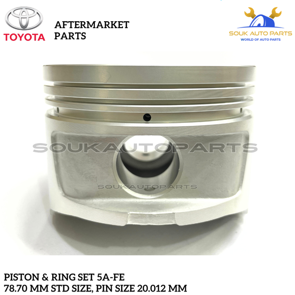 PISTON & RING SET 5A-FE STD For Toyota CARINA COROLLA SOLUNA SPRINTER 1.5Ltr